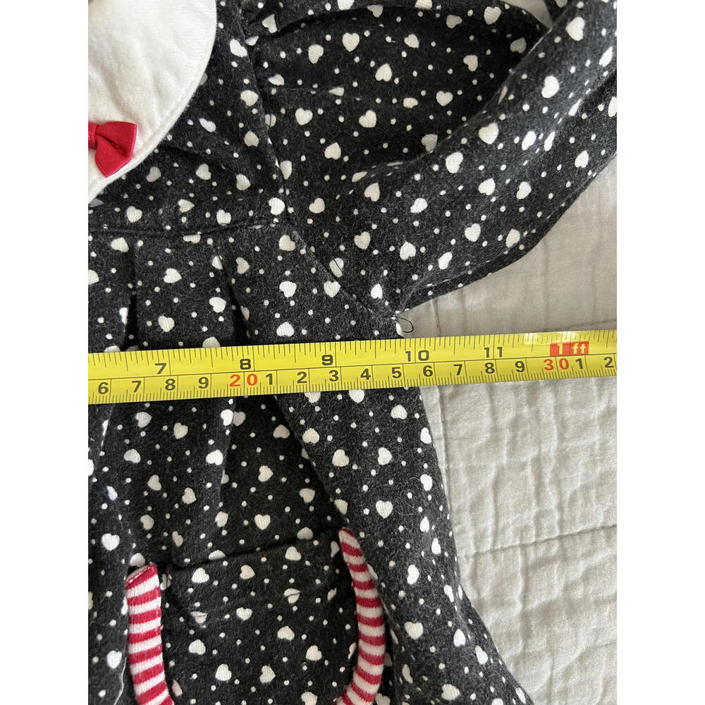 Rainbow Tag Gymboree Black/Red/White Hearts & Stripes Tunic Sweater Top - Picture 6 of 6